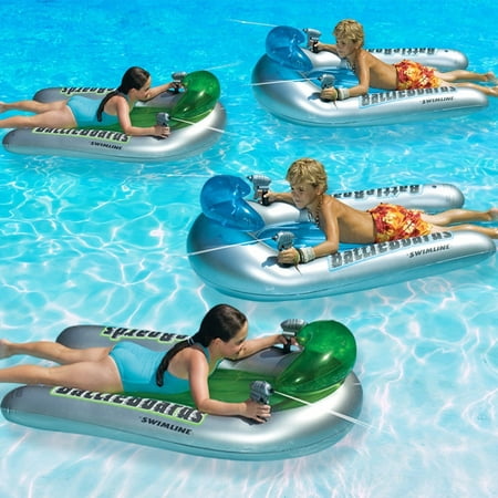 Swimline Vinyl Battleboard Squirter Inflatable Multi-Player Pool Float, (Best Vinyl Player Under 100)