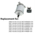 thumbnail image 2 of LABLT Starter Motor & Relay Solenoid Replacement for 2002-2008 Yamaha Grizzly 660 YFM660, 2 of 5
