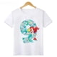 thumbnail image 3 of Camiseta de algodón con estampado de princesa sirena para niñas, ropa para niños de 1, 2, 3, 4, 5, 6, 7, 8 y 9 años, número de cumpleaños, camiseta con lazo para bebés y niños, 3 of 5