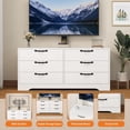 thumbnail image 3 of 63 Inch TV Stand Entertainment Center with 6 Drawers Adjustable Height for Living Room, Bedroom, Office, 3 of 8