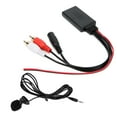 thumbnail image 1 of Audio Wire Adaptor, Stable Transfer  Harness Connector 150cm/59in Long  5.0 With Microphone For Car Replacement For  With 2RCA Port, 1 of 8