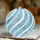 thumbnail image 4 of Pack de 2 Adornos Navideños para Árbol | Bolas Colgantes de 8 Cm con Nieve y Cuentas | Decoraciones de Plástico En Dorado, Blanco, Rosa y Azul | Decoración Festiva para Las Fiestas, 4 of 6