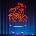 thumbnail image 2 of Glowneon Fried Chicken Neon Sign, Fried Chicken Led Light Sign, Welcome Open Fast Food Neon LED, 2 of 4