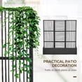 thumbnail image 4 of Outsunny Rattan Outdoor Planter with Trellis, Raised Garden Bed, Black, 4 of 10