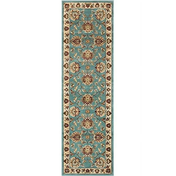 2 ft. 3 in. x 7 ft. 3 in. Timeless Abbasi Traditional Runner Area Rug - Light Blue