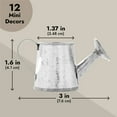 thumbnail image 3 of Juvale Mini Watering Can - 3 x 1.6 in, Silver, 12-Pack - Plant Waterer & Indoor Water Pot for Plants - Garden Watering Can & Home Decor Accessories, 3 of 10