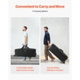 thumbnail image 3 of VEVOR Studio Equipment Trolley Case, 39.37 x 14.96 x 12.60 in / 100 x 38 x 32 cm, Rolling Camera Bag, Carrying Bag with Wheels Straps Padded Compartment Handle, for Light Stands, Tripods, Telescopes, 3 of 9