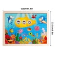 thumbnail image 5 of Fiudx Ofertas flash Artículos en oferta Rompecabezas de madera de 24 piezas para niños, juguetes educativos de educación temprana, 5 of 5