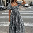 thumbnail image 2 of CIENVNSTG Women's Fashion A-Line Summer Dress Casual Flowy Dress for Everyday Wear, 2 of 5
