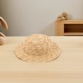 thumbnail image 4 of PAMINGONO 2pcs Mini Straw Hats for Dolls Headwear Accessories Khaki Wheat Straw Miniature Ornaments DIY Crafts, 4 of 7