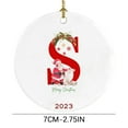 thumbnail image 3 of Decoraciones de Halloween, adornos de Halloween, colgante de decoración para árbol de Navidad, decoración navideña personalizada de 26 letras, decoración para árbol de Navidad, regalo de Navidad, ador, 3 of 3