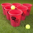 thumbnail image 7 of Large Beer Pong Outdoor Game Set with 12 Buckets, 2 Balls, Tote Bag by Hey! Play!, 7 of 7