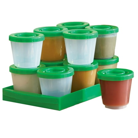 One Step Ahead Baby Food Containers - Safe for Freezer, Dishwasher, Microwave - Fresh N Freeze 2 Ounce Storage Container