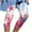 X-Light Blue#leggings for women tummy control, variant on QATAINLAV 4th of July Capri Leggings for Women American Flag Printed Yoga Running Pants Compression Workout Tight Cropped Leggings Lightening Sales Blue XL