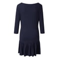 thumbnail image 4 of Vedolay Maternity Dresses for Plus Size Women Female Long Sleeve Knee-Length Maternity Dress Pregnancy Clothes Dresses for Pictures Navy,3XL, 4 of 4