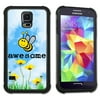Maximum Protection Cell Phone Case / Cell Phone Cover with Cushioned Corners for Samsung Galaxy S5 - Bee Awesome