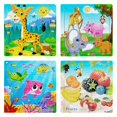 thumbnail image 3 of 5.79" Wooden Puzzle Pack - Cartoon Animal, Car, Alphabet & Number Designs | Educational Learning Game for Youngsters | Perfect Gift for Halloween, Christmas, Thanksgiving, 3 of 5