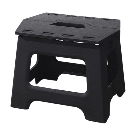 Foldable Plastic Step Stool with Non-Slip Surface, Heavy Duty Lightweight Support for Home, Camping, Outdoor, and Office Use