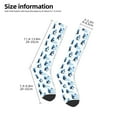 thumbnail image 2 of Pofeuu Penguin Winter Fun Print Stockings, Adult Running Hiking Socks for Youth and Adult, 2 of 6