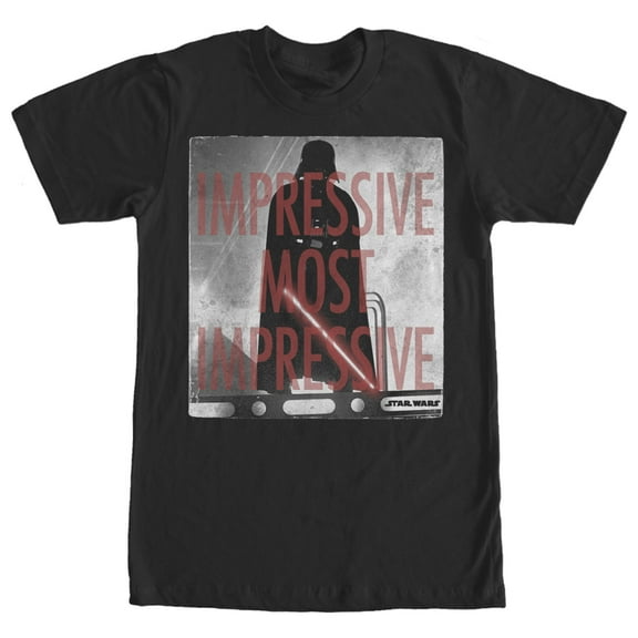 Men's Star Wars Most Impressive Graphic Tee Black Medium