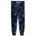 thumbnail image 5 of Men's Camouflage Print Jogger Pajama Pants, Drawstring Two Pocket Cuffed Lounge Sleep Trousers Nightwear Slacks, Blue, 3XL, 5 of 6