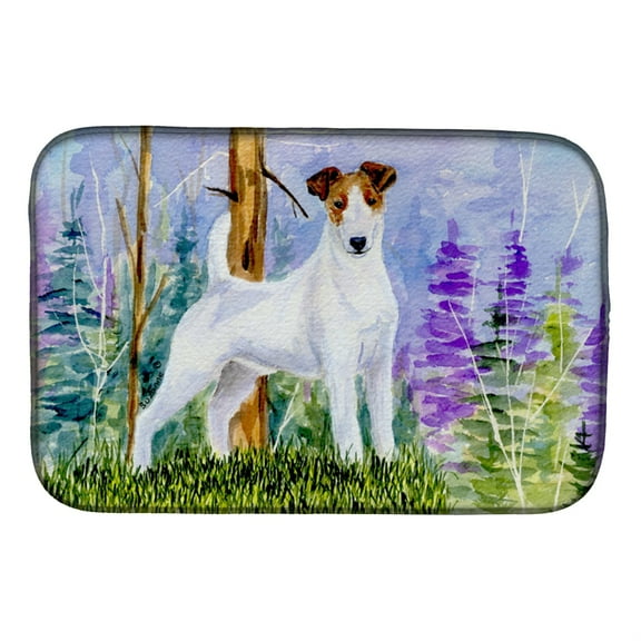 Jack Russell Terrier Dish Drying Mat