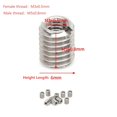 thumbnail image 2 of ZOUSSIQI Slotted Thread Insert Nut, Stainless Steel Fastener, M3x0.5mm Internal Thread, Length 6mm, Thread Repair Kit for Automotive, Aviation and DIY Projects CA919-29316, 2 of 9