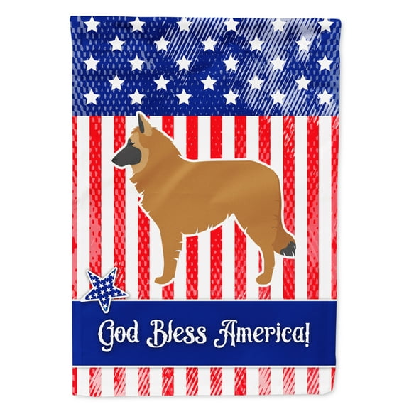 Carolines Treasures BB3361GF USA Patriotic Belgian Shepherd Flag Garden Size  Small multicolor