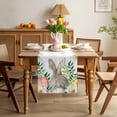 thumbnail image 3 of Easter Bunnies Table Runner 90 Inches Long for Kitchen Dining, Spring Eucalyptus Daisy Easter Eggs Dresser Scarf Farmhouse, Dining Table Decorations for Wedding/Parties, 13 x 90 In, 3 of 8