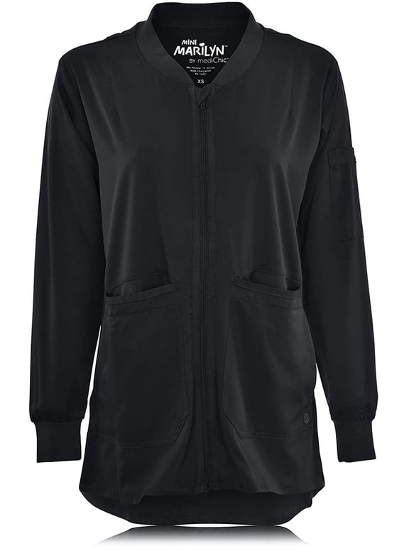 4-Way Stretch 7 Pocket Bomber Scrub Jacket