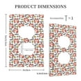 thumbnail image 3 of KLL Happy Foxy Faces Pattern Electrical Outlet Covers, 3" x 5" 1 Pack Electric Receptacle Plug Covers for Decorator Receptacle Outlet & Switch-Style S, 3 of 6