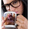 thumbnail image 2 of 3drose, Spain, Balearic Islands, Mallorca. Chicken., 11oz Two-tone Black Mug, 2 of 6