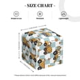 thumbnail image 4 of Gukieu Construction Vehicle Print Leather Tissue Box, PVC Waterproof Velcro Opening and Closing Square Tissue Box Holder, Suitable for Home and Office Decoration, 4 of 7