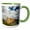 Green/White, variant on 3drose, Canada, Quebec, Gaspe Bay, Perce Rock-cn10 Pwa0027 - Patrick J. Wall, 11oz Two-tone Yellow Mug