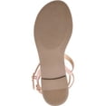 thumbnail image 4 of JOURNEE COLLECTION Womens White Pink Fishtail Weave Cushioned Adjustable Harmony Round Toe Buckle Thong Sandals Shoes 6.5, 4 of 4