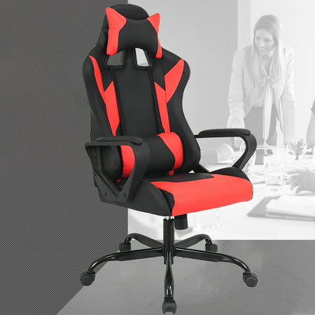 Gaming Chair Racing Chair Office Chair Ergonomic High-Back Leather Chair Reclining Computer Desk Chair Executive Swivel Rolling Chair Lumbar Support For Women, (Best Executive Chair With Lumbar Support)