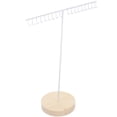 thumbnail image 6 of SENSETH Necklace Display Stand Wooden Base Jewelry Display Rack Necklace Bracelet Organizer, 6 of 9