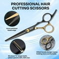 thumbnail image 2 of Juego de tijeras para cortar el cabello AuLiky, 15 piezas, acero inoxidable, 2 of 7