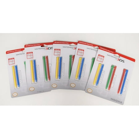 NEW 30-Pack Insignia Multicolor Styluses for New Nintendo 3DS XL, 3DS XL, (Best Games For 2ds Xl)