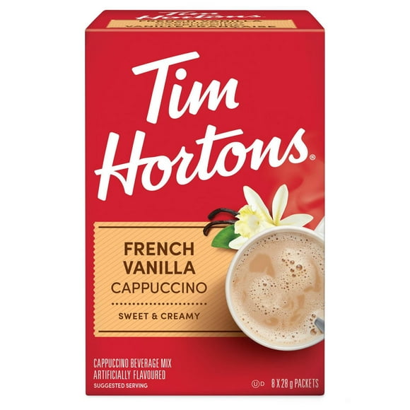 Tim Hortons French Vanilla Cappuccino 8ct, 8CT X 28g Pack