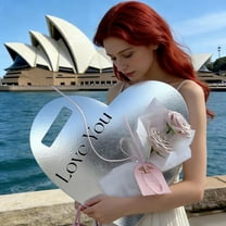 AuroraX Greeting Cards,Large Valentine's Day Heart Shaped Holiday Gift Card,Anniversary Valentine's Day Holiday Birthday Gifts for Women Men Couple