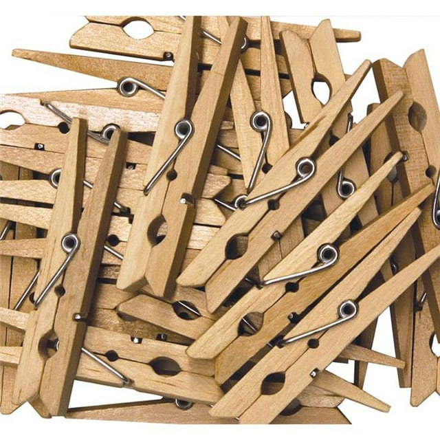 Pacon CK-368301-6 Créativité Rue Grandes Pinces à Linge de Printemps Naturel - Pack de 6