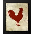 thumbnail image 2 of Allen, Kimberly 15x18 Black Modern Framed Museum Art Print Titled - Rooster Silhouette 1, 2 of 5