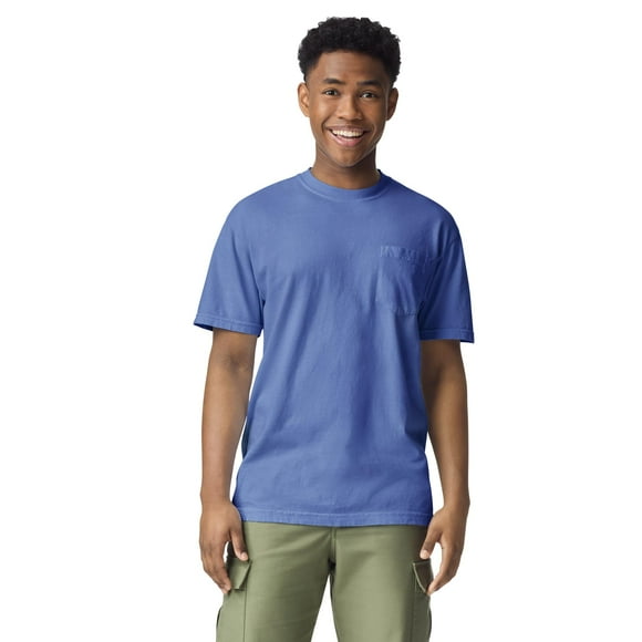 Camiseta Comfort Colors con bolsillo de manga corta para adulto G6030 Flo B