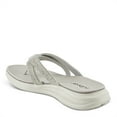 thumbnail image 5 of Flexus Women's ASHINE Crystal Toe Post Platform Sandals Light Grey EU 39 / US 8.5, 5 of 5