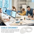 thumbnail image 7 of Desk Grommet 2", Plastic Desk Hole Covers Cable Grommet Cord Hole Cover Table Wire Organizer, White 4 Pcs, 7 of 7