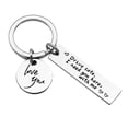 thumbnail image 1 of Stainless Steel Drive Safe Letter Keychain I Need You Here With Me Key Ring Gift zhangyuxiang LED, 1 of 2