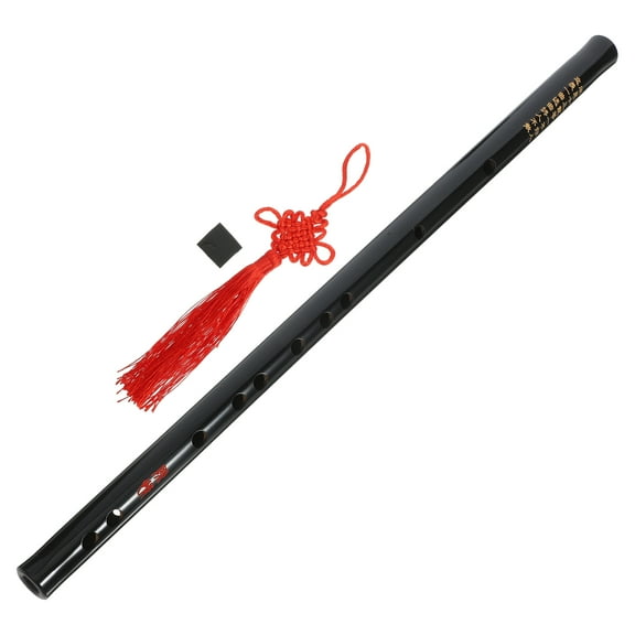 PAMINGONO Black 1Pack Woodwind Musical Instrument Flute for Professional Practice and Performance