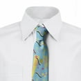thumbnail image 2 of Geometric Necktie, Memphis Funky Doodle 80's, Dress Tie, 3.7", Sky Blue Multicolor, by Ambesonne, 2 of 3