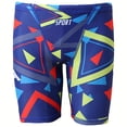 thumbnail image 1 of COMVALUE Boys Sports Square Leg Swim Trunks, Durable Compression Swim Trunks, Training Swimsuits, Shorts (Navy, 9-10 Years), 1 of 6
